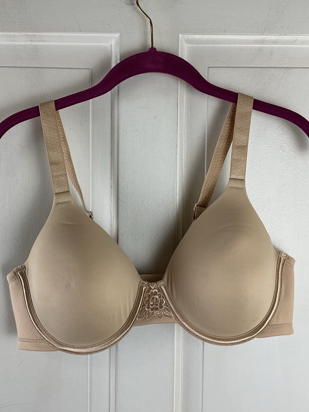 Vanity Fair Beauty Back Full Figure Smoothing Underwire Bra 36C Ivory⁠